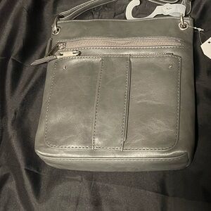 Time and Tru Stylish Gray Crossbody Bag